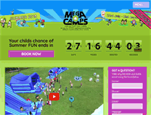 Tablet Screenshot of megacamps.net